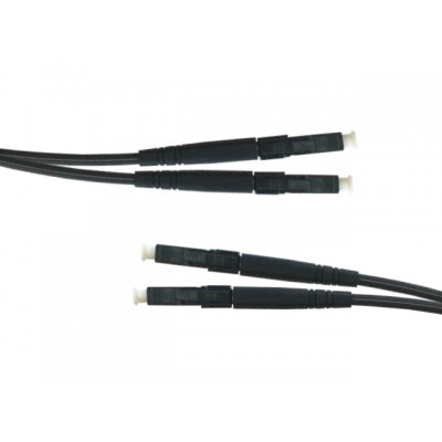 Патч-корд оптический TopLan дуплексный, волокно OM3 многомодовое 50/125, SC/PC - SC/PC, 3 метра, цвет черный