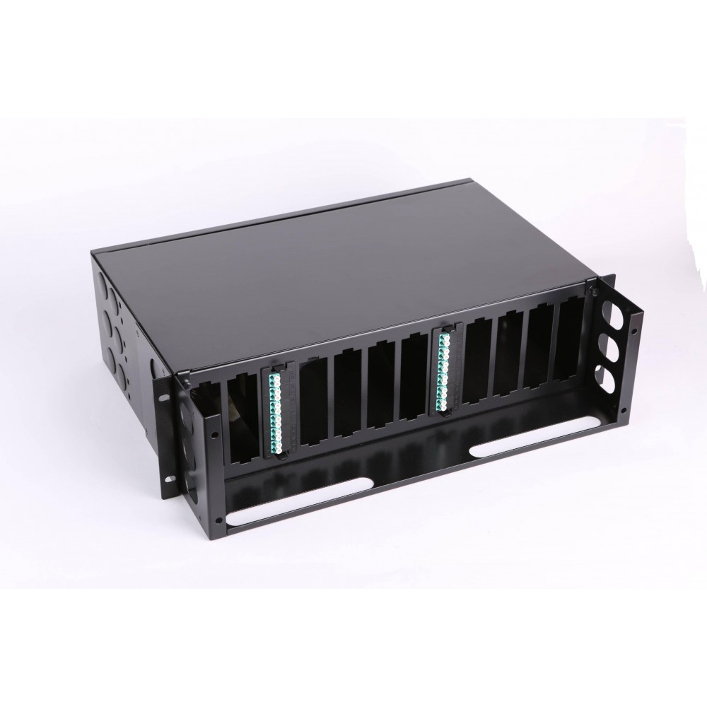 Lanmaster LAN-FOBM-12MCS-3U Бокс 19 на 12 кассет MPO, 3U, черный