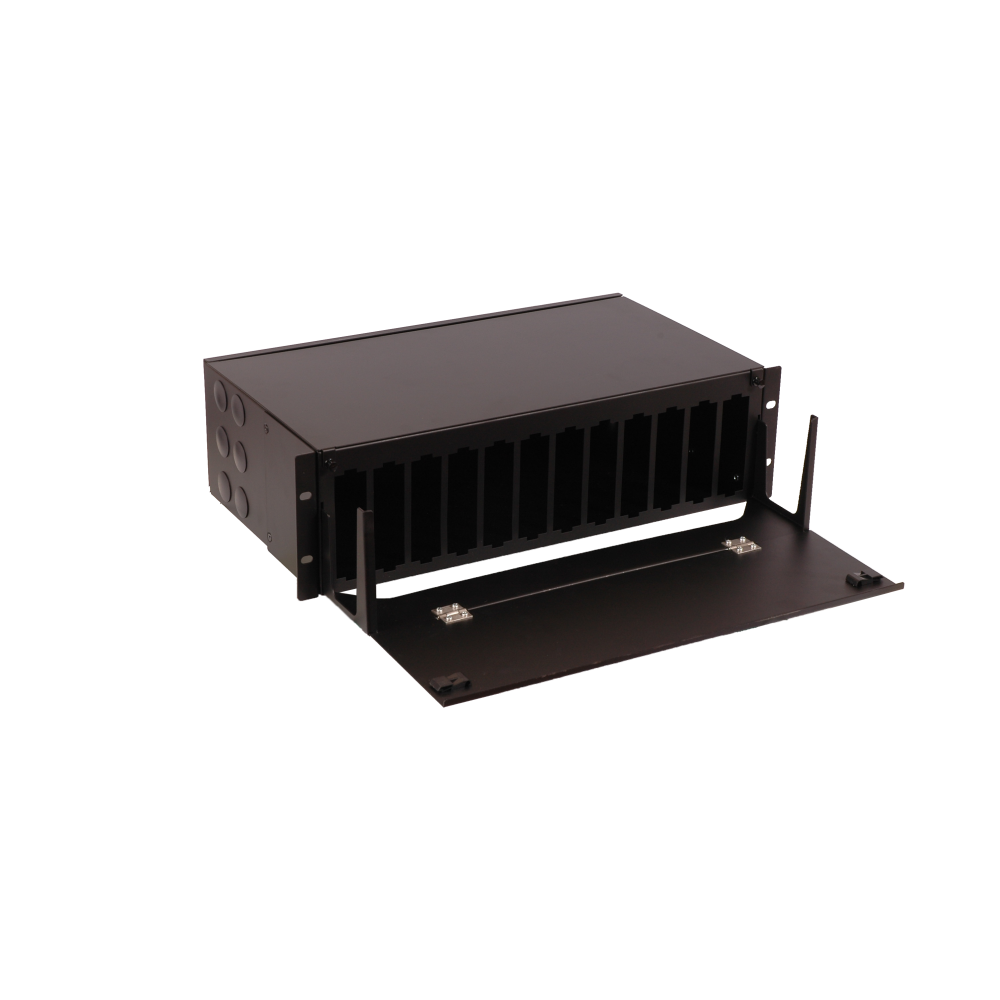 Lanmaster LAN-FOBM-12MCS-3U Бокс 19 на 12 кассет MPO, 3U, черный