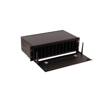 Lanmaster LAN-FOBM-12MCS-3U Бокс 19 на 12 кассет MPO, 3U, черный