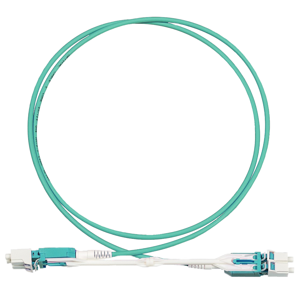 Lanmaster LAN-2LC-2LC/OM3H-1.0 Патч-корд оптический дуплексный LC-LC для панелей высокой плотн. 1м