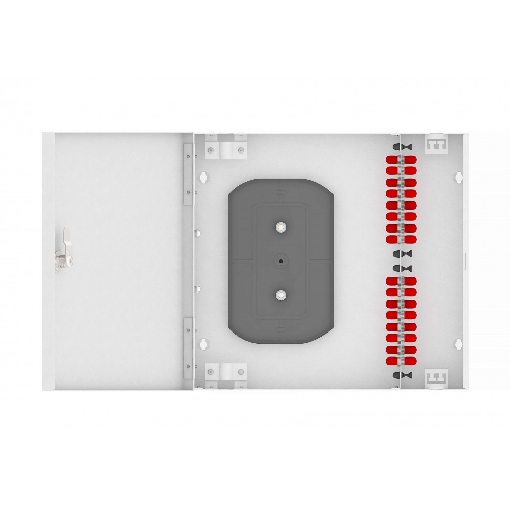Кросс оптический, настенный, 16 ST/UPC адаптеров, одномодовый, TopLAN, укомплектованный