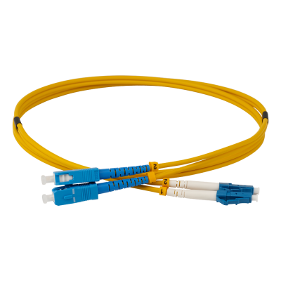 Патч-корд оптический TWT, PVC, дуплексный, LC/APC-SC/APC, SM OS2, 1.0 м