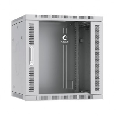 Cabeus SH-05F-12U60/60 Шкаф телекоммуникационный настенный 19 12U 600x600x635mm (ШхГхВ) дверь стекло