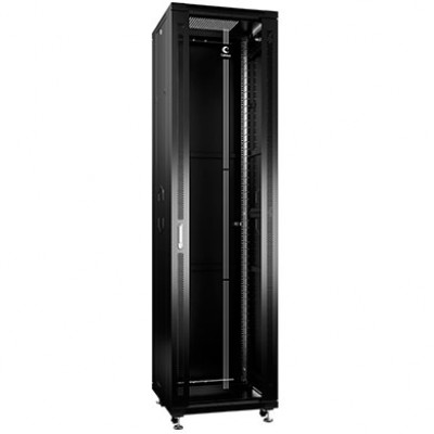 Cabeus SH-05C-47U60/100-BK Шкаф монтажный телекоммуникационный 19 напольный для распределительного и серверного оборудования 47U 600x1000x2277mm (ШхГ