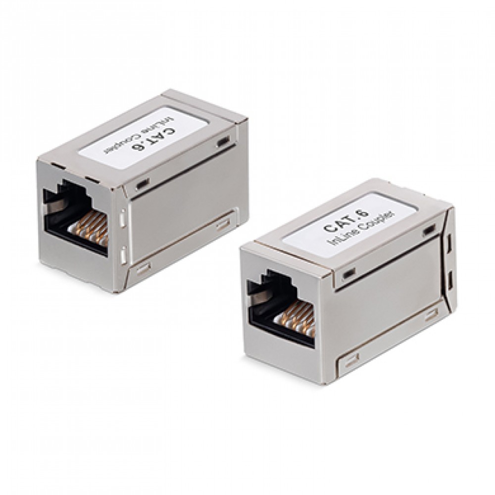 Cabeus CA-8p8c-C6-SH Проходной адаптер, RJ45-RJ45 (8p8c), категория 6, экранированный