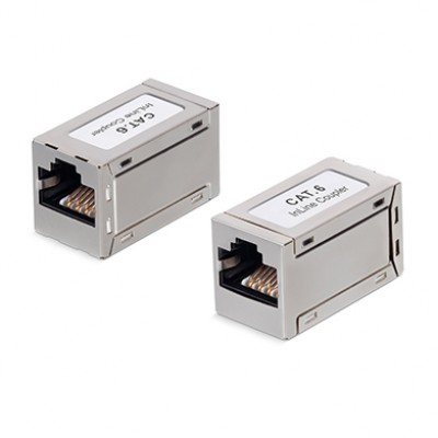 Cabeus CA-8p8c-C6-SH Проходной адаптер, RJ45-RJ45 (8p8c), категория 6, экранированный