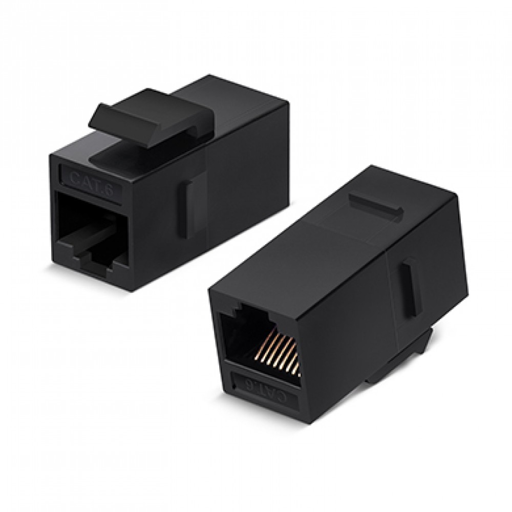 Cabeus CA-KJ-8p8c-C6 Проходной адаптер формата Keystone, RJ45-RJ45 (8p8c), категория 6, неэкранированный