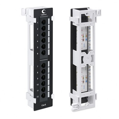 Cabeus Патч-панель настенная, 12 портов RJ-45, категория 6, PL-12-Cat.6-WL-Dual