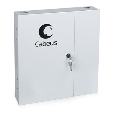 Cabeus FO-WL-8SC-K Бокс оптический настенный на 8 SC (LC duplex) со сплайс пластиной (без пигтейлов и проходных адаптеров)