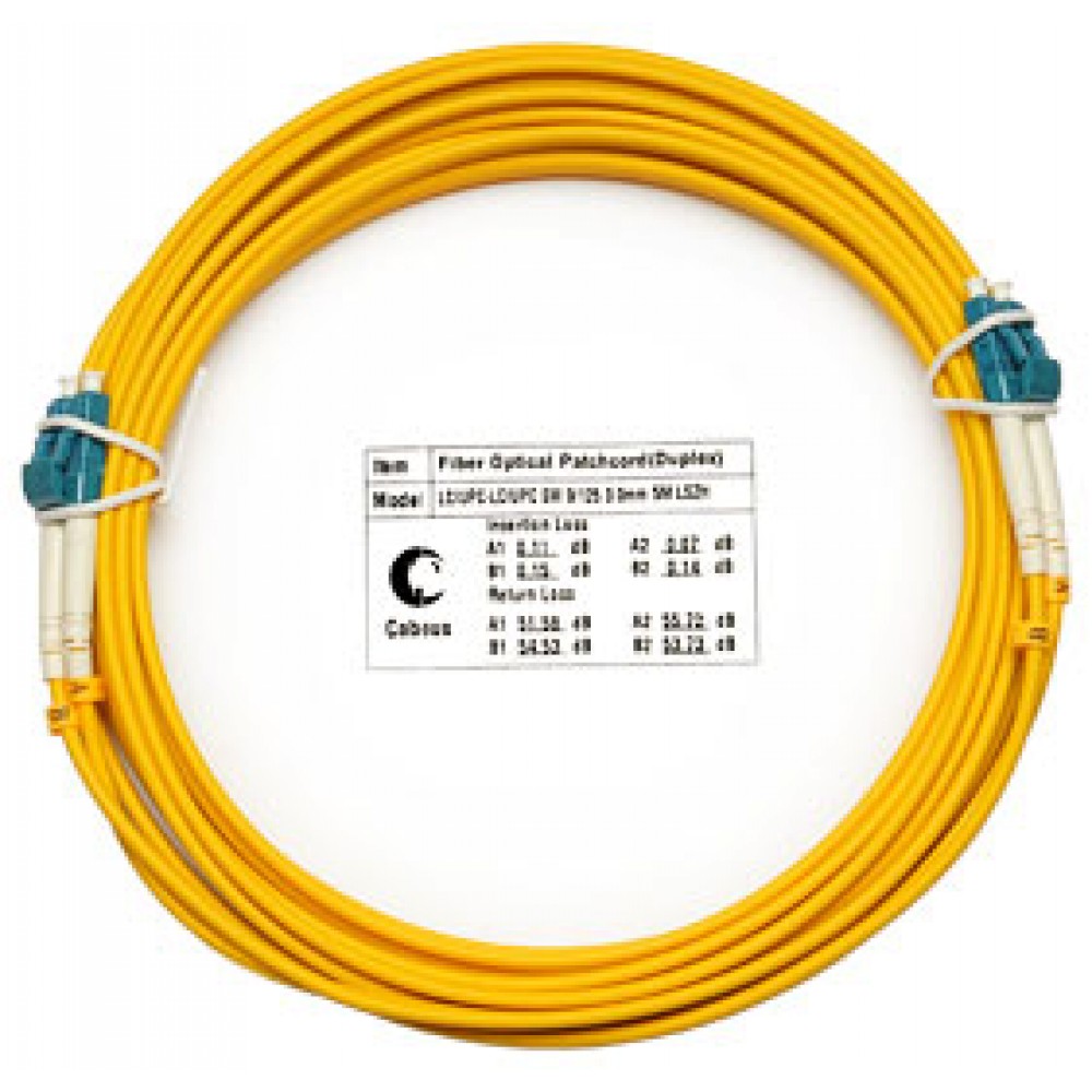 Cabeus FOP(d)-9-LC-LC-5m Шнур оптический duplex LC-LC 9/125 sm 5м LSZH