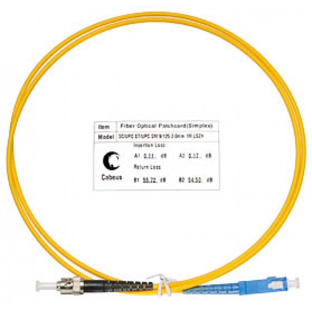 Cabeus FOP(s)-9-SC-ST-1,5m Шнур оптический simplex SC-ST 9/125 sm 1,5м LSZH