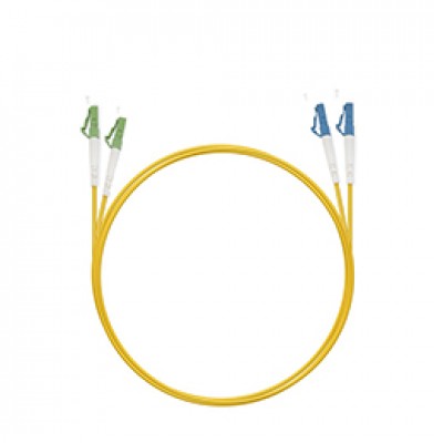 Cabeus FOP(s)-9-LC/APC-LC/UPC-1m Шнур оптический simplex LC/APC-LC/UPC 9/125 sm 1м LSZH