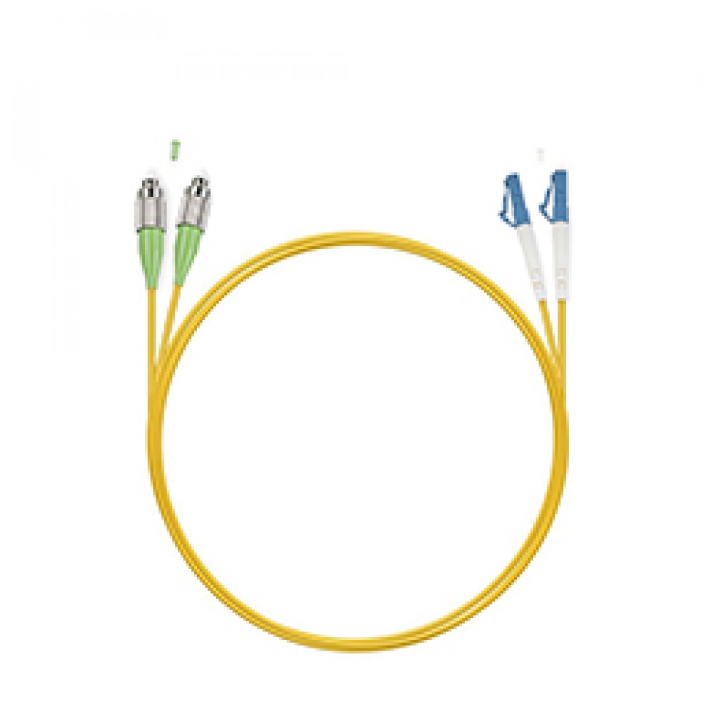 Cabeus FOP(s)-9-FC/APC-LC/UPC-1m Шнур оптический simplex FC/APC-LC/UPC 9/125 sm 1м LSZH