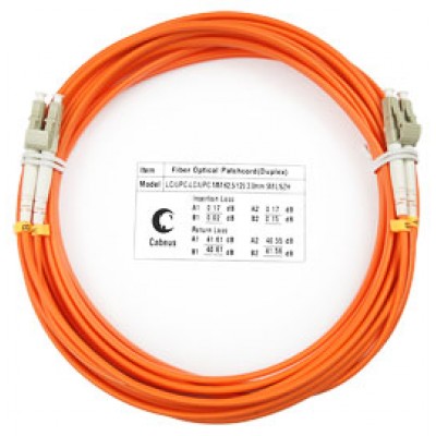 Cabeus FOP-62-LC-LC-7m Шнур оптический duplex LC-LC 62,5/125 mm 7м LSZH
