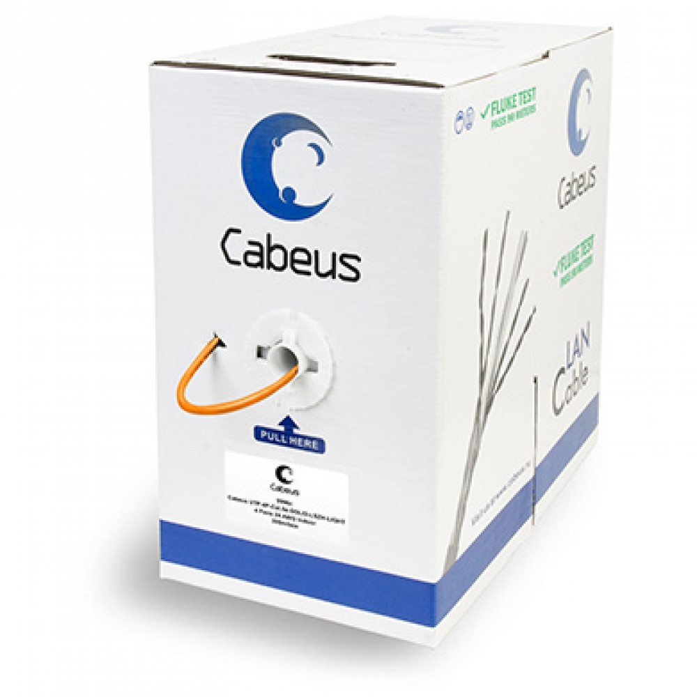 Cabeus UTP-4P-Cat.5e-SOLID-LSZH-LIGHT Кабель витая пара UTP (U/UTP), категория 5e, 4 пары 0,47мм (24 AWG), одножильный, LSZH (Low Smoke Zero Halogen)