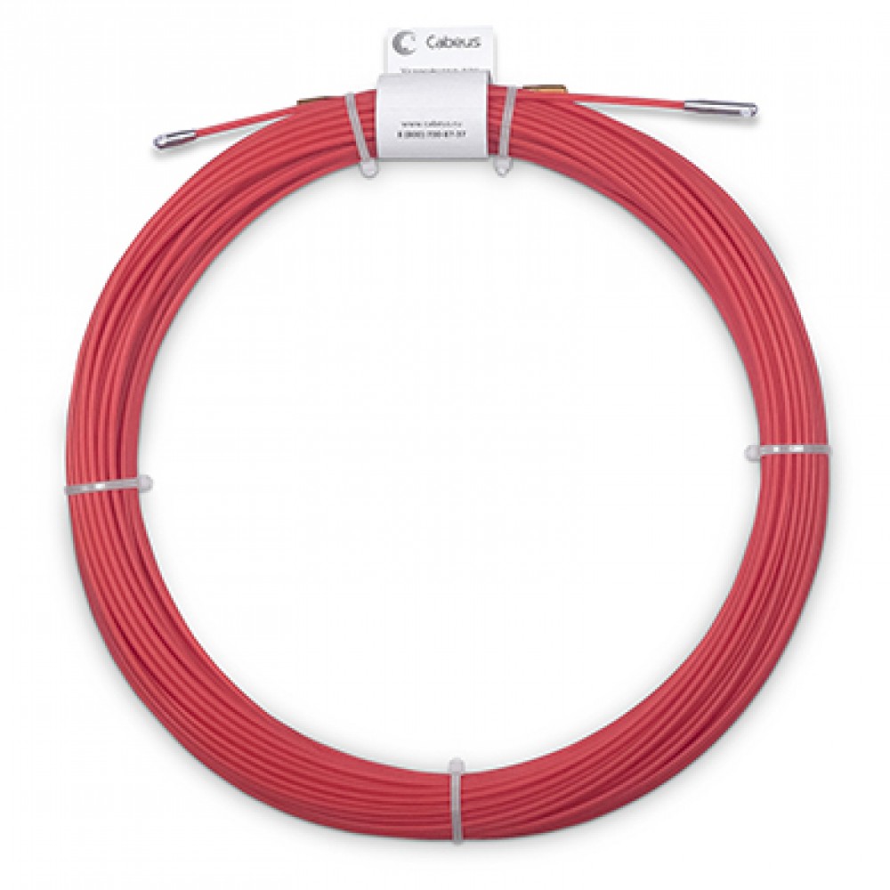 Cabeus Pull-S-3,5-150m Устройство для протяжки кабеля мини УЗК в бухте, 150м (стальной пруток в полиэтиленовой оболочке, диаметр 3,5 мм)