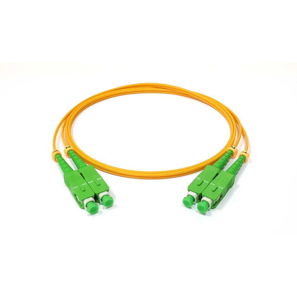 Lanmaster LAN-2SC-2SC/SA-0.5 Патч-корд оптический LANMASTER, LSZH, дуплексный, SC/APC-SC/APC, SM OS2, 0.5 м