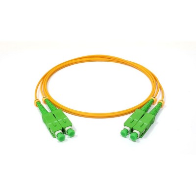 Lanmaster LAN-2SC-2SC/SA-1.5 Патч-корд оптический LANMASTER, LSZH, дуплексный, SC/APC-SC/APC, SM OS2, 1.5 м