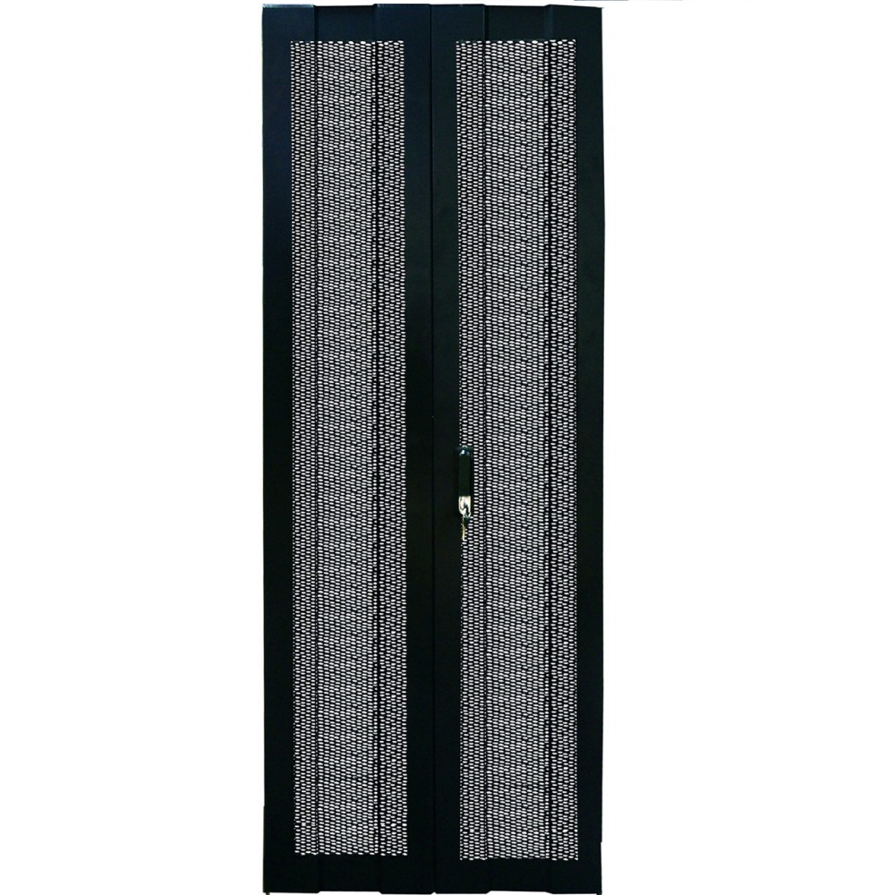 Задняя двухсекционная распашная дверь Business с мелкой перфорацией, 42U, ширина 600 мм