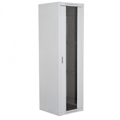 Шкаф серверный TopLAN 42U 600x600, передняя дверь со стеклом, серый TOP-MDX-RE-42U60-60-GS-GY