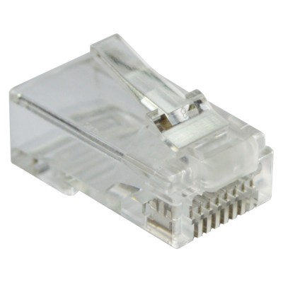 Lanmaster LAN-EZ45-8P8C/U5E-100 Коннектор RJ45 тип EZ 8P8C UTP Cat.5e универсальный 100шт