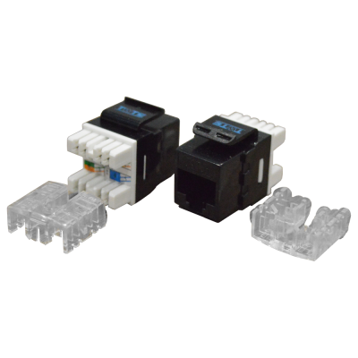 Модуль Keystone RJ45, кат.6, UTP, 180 градусов, черный, TWT-OK45UTP180/6-BK