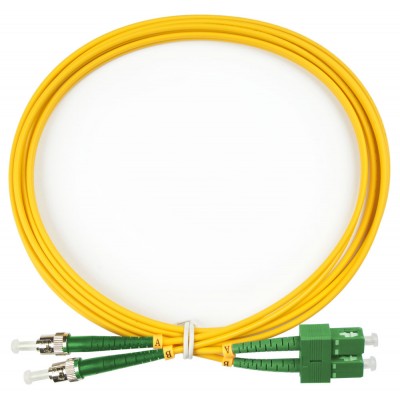 Патч-корд оптический TopLan, дуплексный, SC/APC-ST/APC, SM 9/125, 7 м, LSZH