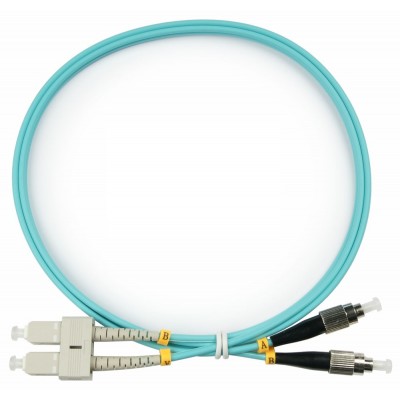 Патч-корд оптический TopLan, дуплексный, FC/PC-SC/PC, MM 50/125 (OM3), 100 м, LSZH