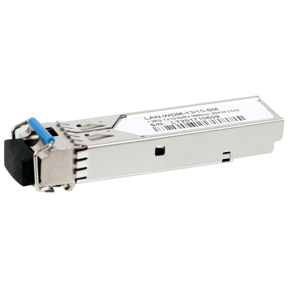 Lanmaster LAN-WDMi-13/15-20-SM Модуль SFP WDM 1.25G 1310nm/1550nm 20 km LC промышленный DDM Cisco