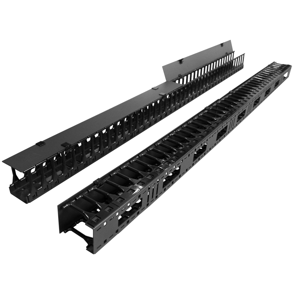 Вертикальные органайзеры глубина 112мм 47U для шкафов Business 2шт -CBB-DVO-47U/S