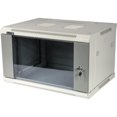 Шкаф настенный Pro 4U 600x450 стеклянная дверь, TWT-CBWPG-4U-6x4-GY, II