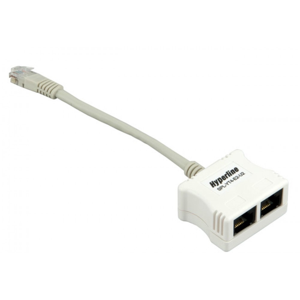 SPL-YT4-E2-U2 Разветвитель RJ-45 4Pr.T568A/T568B -> 2Pr.10BASE + 2Pr.USOC Hyperline