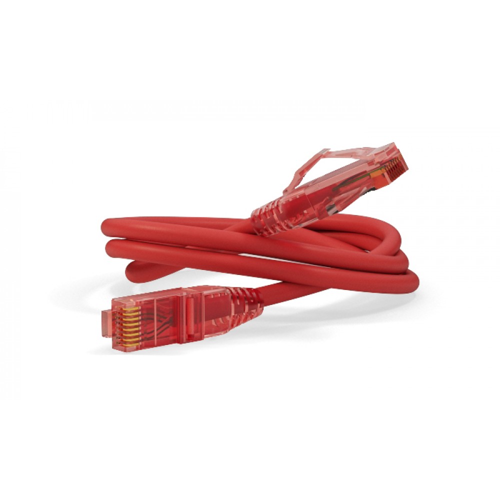 PC-LPM-UTP-RJ45-RJ45-C5e-6M-LSZH-RD Патч-корд U/UTP, Cat.5e (100% Fluke Component Tested), LSZH, 6 м, красный Hyperline