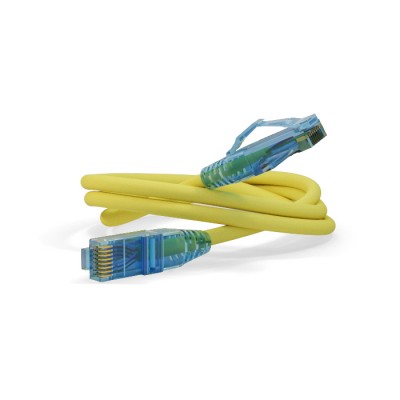 PC-LPM-UTP-RJ45-RJ45-C6-1M-LSZH-YL Патч-корд U/UTP, Cat.6 (100% Fluke Component Tested), LSZH, 1 м, желтый Hyperline