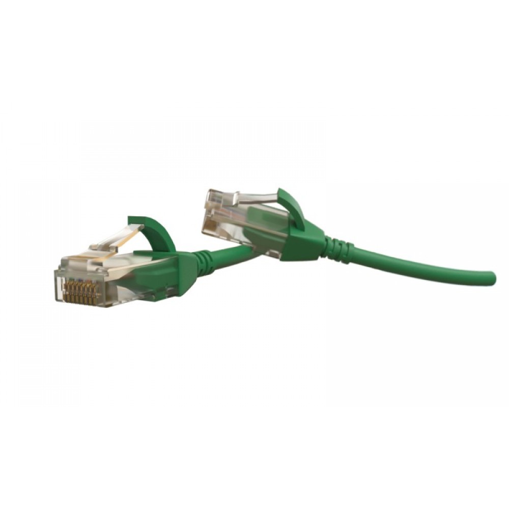 PC-LPT-UTP-RJ45-RJ45-C6-1M-LSZH-GN Патч-корд U/UTP, категория 6 (100% Fluke Component Tested), 28AWG, LSZH, 1 м, зеленый Hyperline