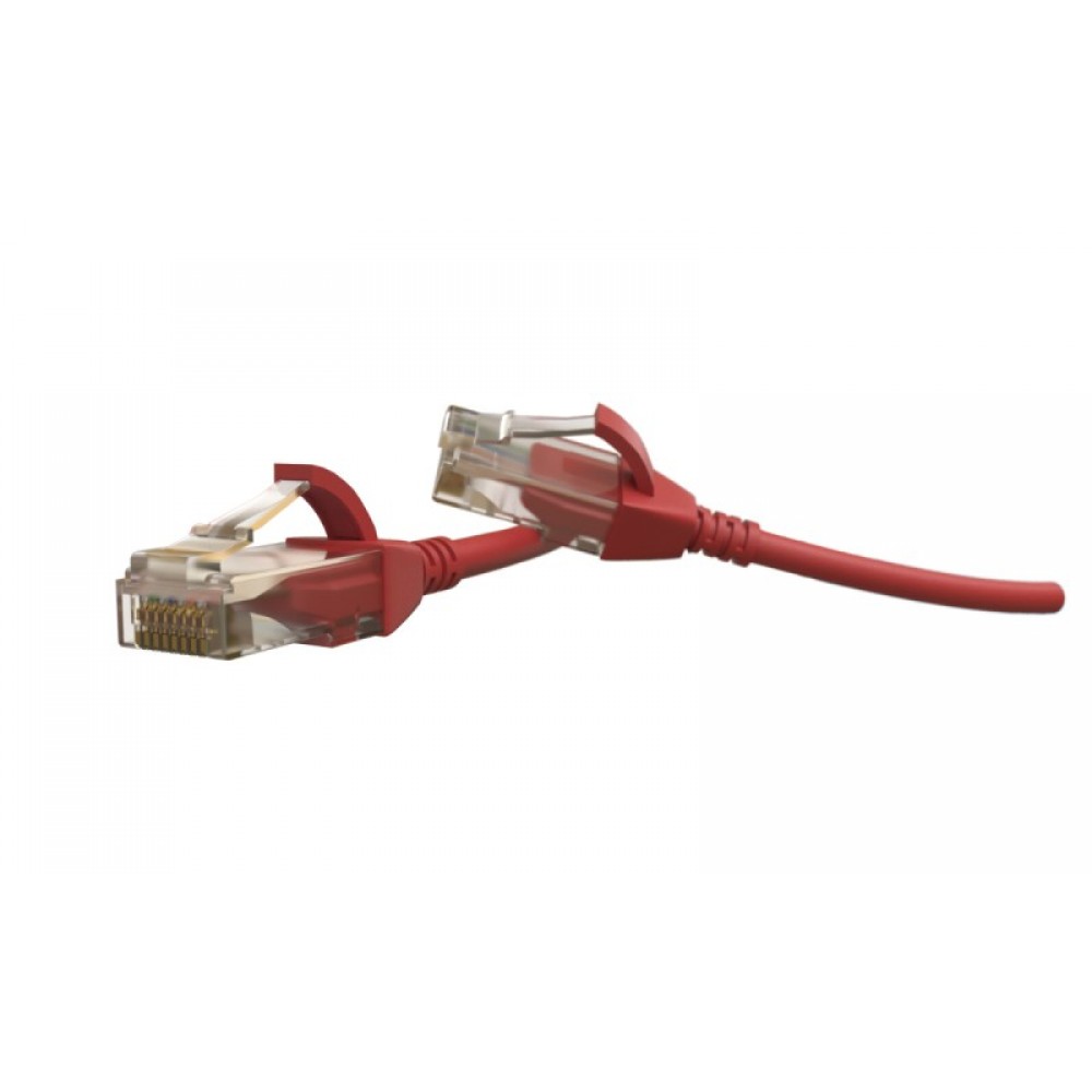 PC-LPT-UTP-RJ45-RJ45-C6-1M-LSZH-RD Патч-корд U/UTP, категория 6 (100% Fluke Component Tested), 28AWG, LSZH, 1 м, красный Hyperline