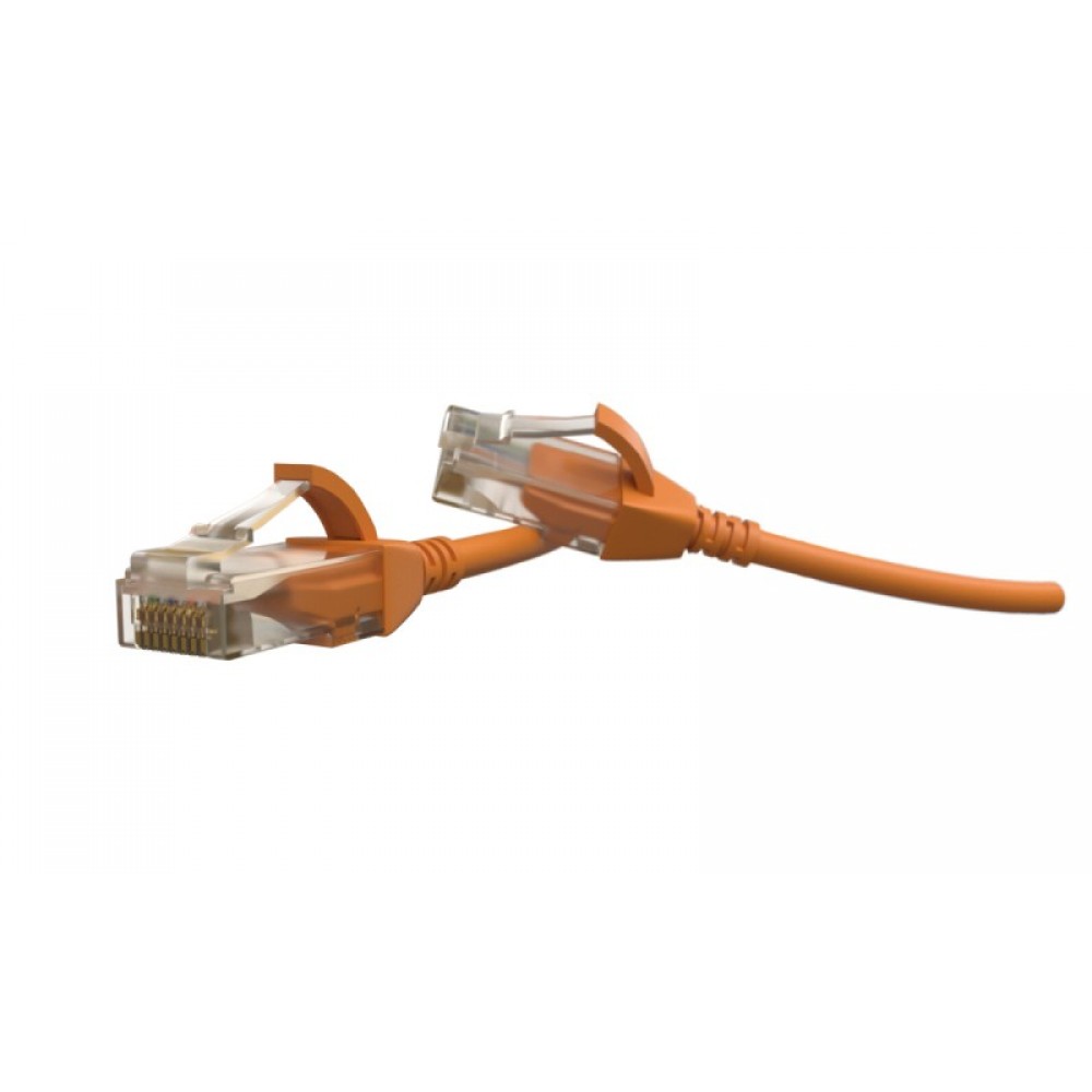 PC-LPT-UTP-RJ45-RJ45-C6-1M-LSZH-OR Патч-корд U/UTP, категория 6 (100% Fluke Component Tested), 28AWG, LSZH, 1 м, оранжевый Hyperline