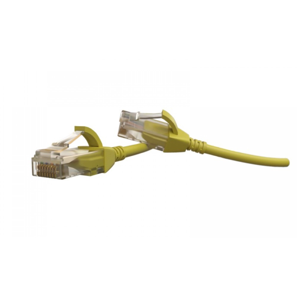 PC-LPT-UTP-RJ45-RJ45-C6-1M-LSZH-YL Патч-корд U/UTP, категория 6 (100% Fluke Component Tested), 28AWG, LSZH, 1 м, желтый Hyperline