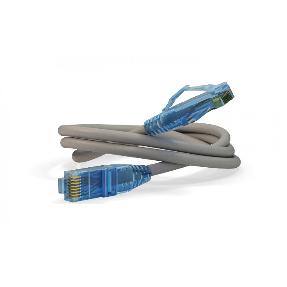 PC-LPM-UTP-RJ45-RJ45-C6-1.5M-LSZH-GY Патч-корд U/UTP, Cat.6 (100% Fluke Component Tested), LSZH, 1.5 м, серый Hyperline