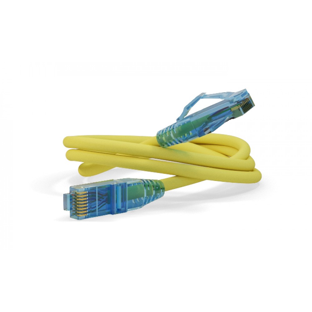 PC-LPM-UTP-RJ45-RJ45-C6-3M-LSZH-YL Патч-корд U/UTP, Cat.6 (100% Fluke Component Tested), LSZH, 3 м, желтый Hyperline