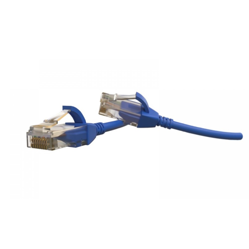 PC-LPT-UTP-RJ45-RJ45-C6-3M-LSZH-BL Патч-корд U/UTP, категория 6 (100% Fluke Component Tested), 28AWG, LSZH, 3 м, синий Hyperline