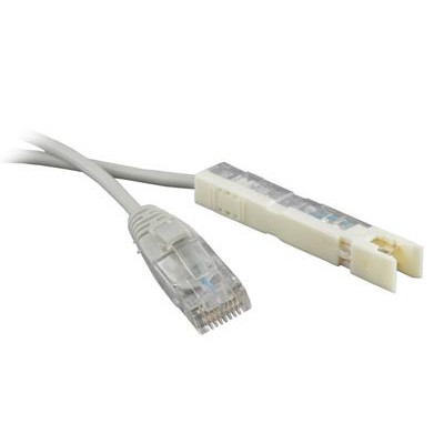 PC-110-RJ45-1P-CX-2M-LSZH-GY Патч-корд 110 тип-RJ45, 1 пара, LSZH, 2 м, серый Hyperline