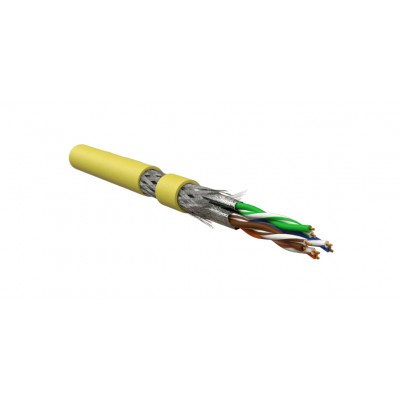 ISFTP4-C6A-P26/7-PU-YL (500 м) Кабель для сетей Industrial Ethernet, категория 6A, 4x2x26 AWG, многопроволочные жилы (patch), S/FTP, PU, желтый Hyperl