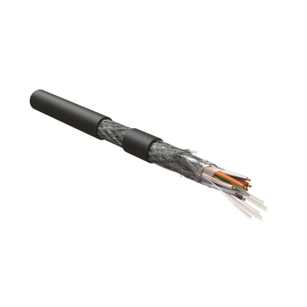 ISFUTP4-C5E-P26/19-PVC-BK (500 м) Кабель для сетей Industrial Ethernet, категория 5e, 4x2x26 AWG (19х0.10 мм), многопроволочные жилы (patch), SF/UTP,