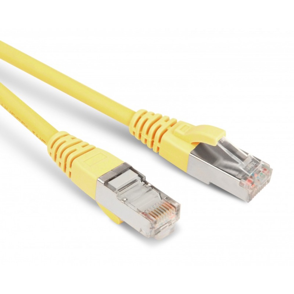 PC-LPM-STP-RJ45-RJ45-C6-0.5M-LSZH-YL Патч-корд U/FTP, экранированный, Cat.6 (100% Fluke Component Tested), LSZH, 0.5 м, желтый Hyperline