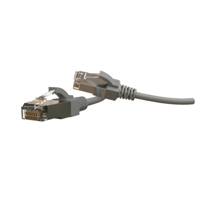 PC-LPT-SFTP-RJ45-RJ45-C6-1M-LSZH-GY Патч-корд S/FTP, экранированный, категория 6 (100% Fluke Component Tested), 28AWG, LSZH, 1 м, серый Hyperline