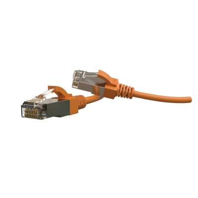 PC-LPT-SFTP-RJ45-RJ45-C6-1M-LSZH-OR Патч-корд S/FTP, экранированный, категория 6 (100% Fluke Component Tested), 28AWG, LSZH, 1 м, оранжевый Hyperline