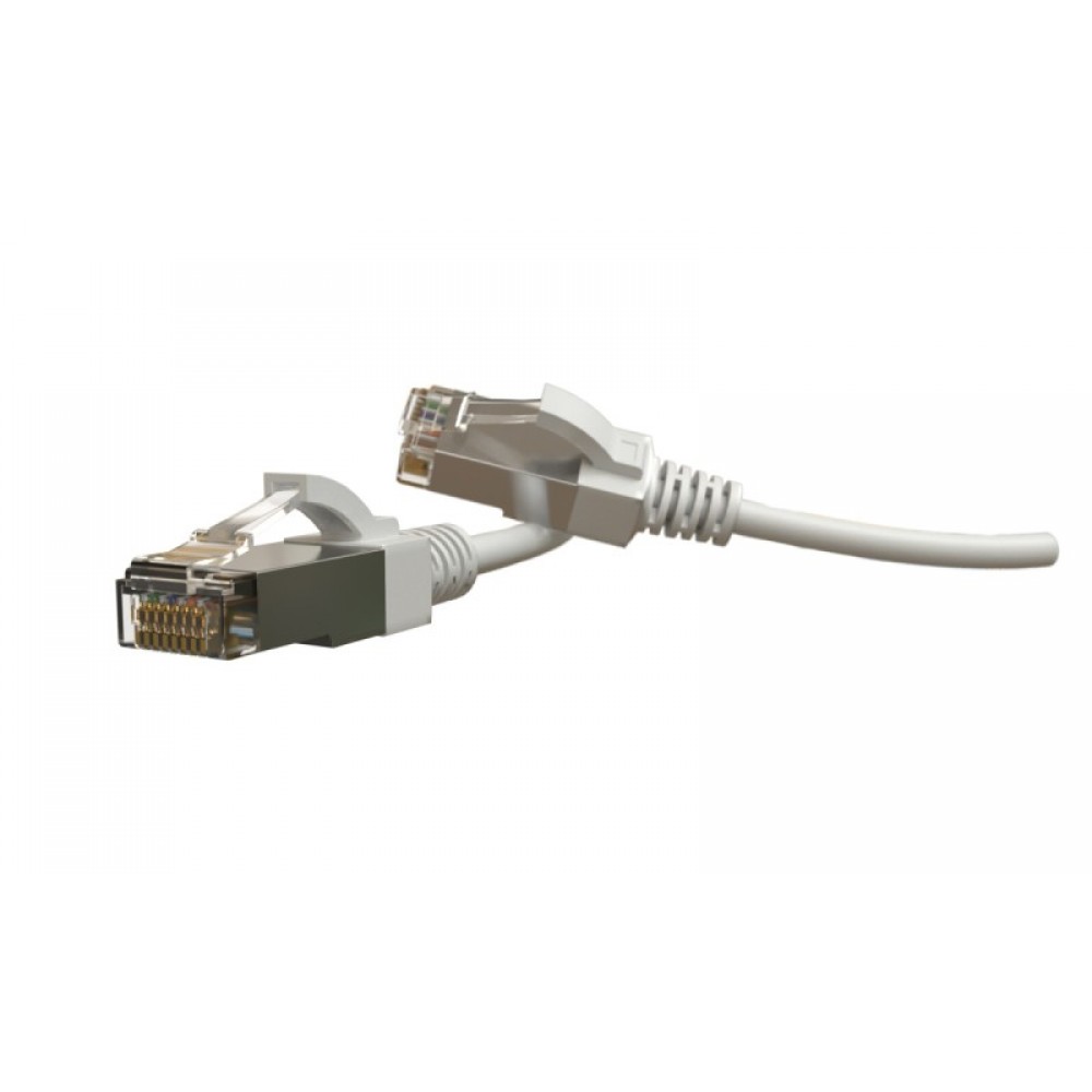 PC-LPT-SFTP-RJ45-RJ45-C6-1M-LSZH-WH Патч-корд S/FTP, экранированный, категория 6 (100% Fluke Component Tested), 28AWG, LSZH, 1 м, белый Hyperline