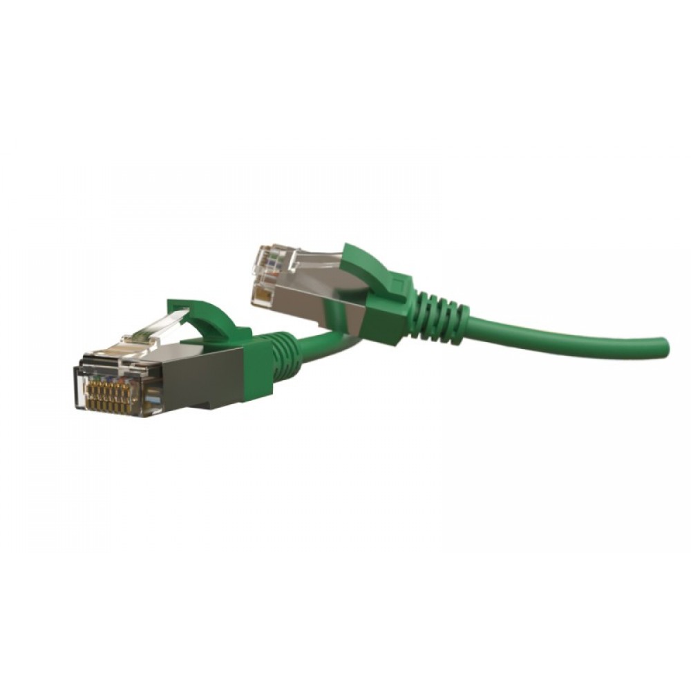 PC-LPT-SFTP-RJ45-RJ45-C6-1.5M-LSZH-GN Патч-корд S/FTP, экранированный, категория 6 (100% Fluke Component Tested), 28AWG, LSZH, 1.5 м, зеленый Hyperlin